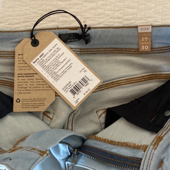 Prana Light Wash High Rise Skinny Jeans, NWT - Picture 10 of 14